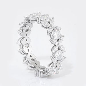 IGI Certified Lab Grown Round Diamond Custom <b>Ring</b> 925 Sterling Silver 14k <b>18k</b> White <b>Gold</b> Engagement & Wedding Gift for Women <b>Men</b> - Product Image 6