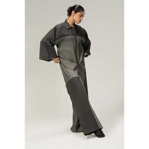 Chemise en jean noir pour femme, ornée de boutons - Product Image 5