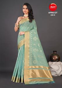 Khadi Saree de lino bordado de primera calidad en suave transpirable y elegante Ideal para celebraciones de verano Fiestas y reuniones étnicas - Product Image 4