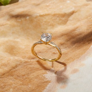 Anillo de diamante cultivado en laboratorio VVS Clarity de alta calidad con certificación IGI, joyería de boda de estilo Vintage de oro blanco de 14K/18K para hombres y mujeres - Product Image 4