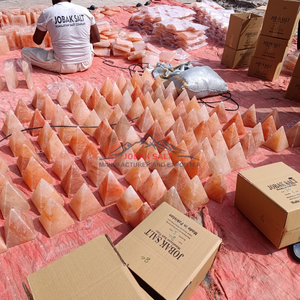 ฐานหินคริสตัลธรรมชาติทรงพีระมิดโคมไฟเกลือสีชมพูแท้ขนาด5x5x7นิ้วทำจากหินคริสตัลคริสตัลบริสุทธิ์ - Product Image 3