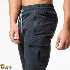 Highland Outfitters กางเกงคาร์โก้เอวสูงผ้าคอตตอนสีเขียวน้ำหนักเบาเอวสูงตรงลำลอง/กีฬาเอวยางยืด - Product Image 5