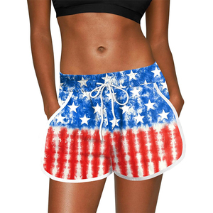 Pantalones Cortos de Playa para Hombre, Estilo Étnico, Transpirables, Elásticos, Versátiles, Casuales, para Calle - Product Image 4