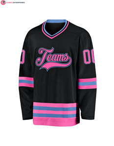 Logotipo de bordado por sublimación profesional de alta calidad OEM para equipos de clubes de hockey Jersey de hockey sobre hielo personalizado - Product Image 3