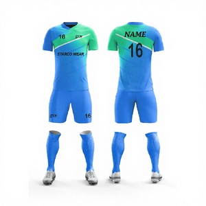 100% Polyester Winter Custom Sublimation High Quality Men's Soccer Jersey Football Uniform - Product Image 1