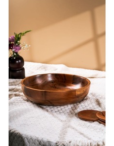 Acacia wood <b>Snack</b> <b>Bowl</b> - Product Image 6