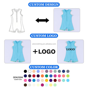 Girls Yoga <b>Jumpsuit</b> Girls Summer Sleeveless <b>Shorts</b> <b>Jumpsuit</b> Moisture Wicking Solid Color for Sports Play Custom Size - Product Image 5