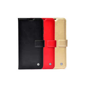 Netzy Safa Kar Deluxe Series Luxury PU Leather Flip Case for General Mobile 21-Soft TPU with <b>Card</b> Slot Black - Product Image 3