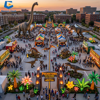 Festival de la ville préhistorique à grande échelle avec dinosaures animatroniques et activités familiales