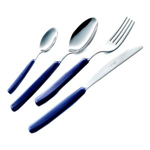 Juego de cubiertos de mesa 24 piezas Inox CROMO Azul P13BCM 99 - Product Image 1