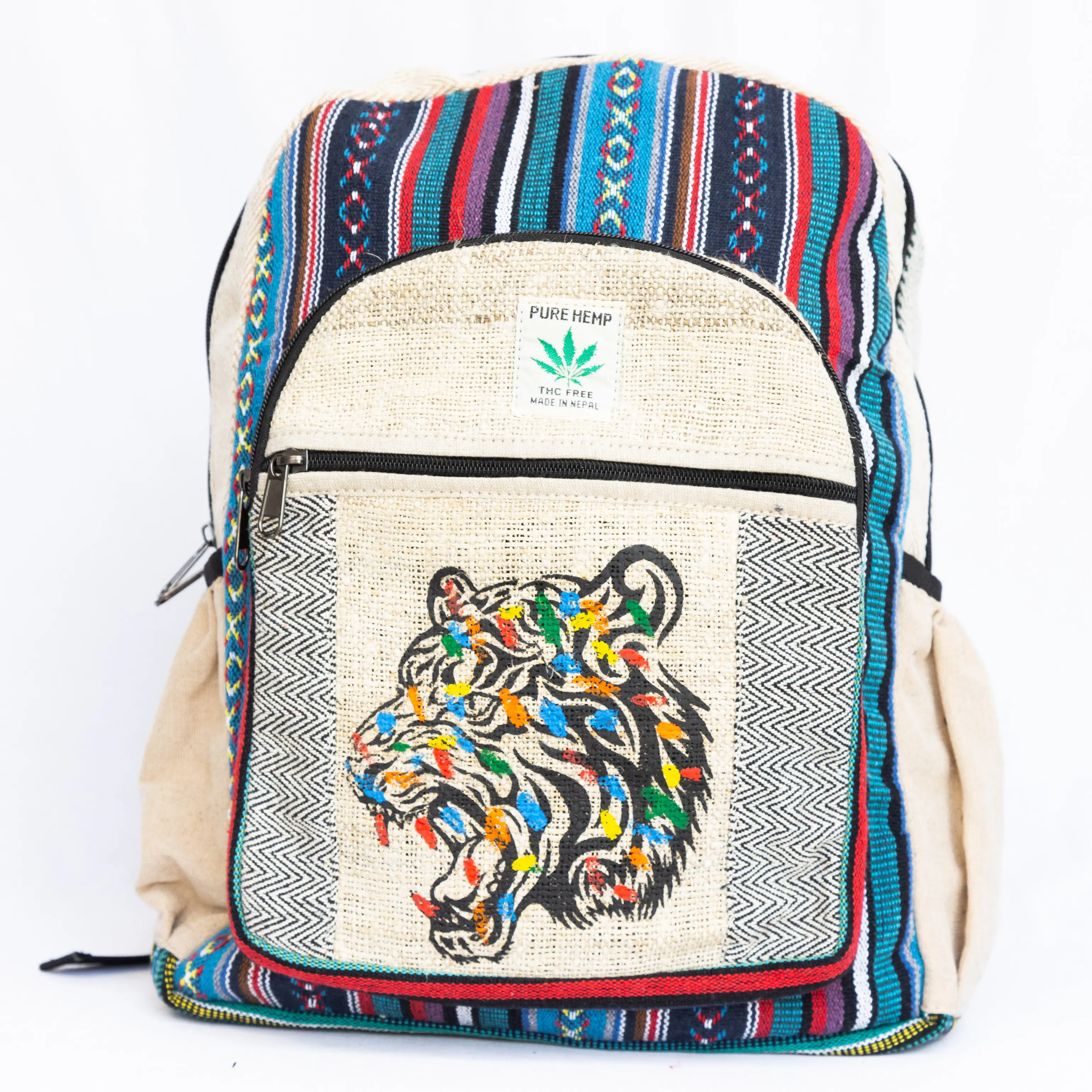 Small Eco Friendly Natural Organic Hemp Bag Handmade Shoulder Bag with Sustainable Charm