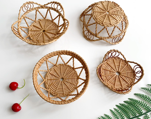 <b>Woven</b> <b>Storage</b> <b>Basket</b> Handmade Rattan Dim Sum Melon Seeds and Fruit <b>Basket</b> - Product Image 2