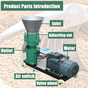 Máquina de Pellets de Madera Económica para Uso Industrial, Motor de 20KW, Control PLC, Alto Rendimiento 2500-3000kg/h - Product Image 2