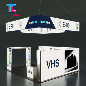 TianLang TL-PLF-120 Portable <b>Outdoor</b> Advertising Display Stand Easy Installation Sublimation Printed Exhibition <b>Hanging</b> Booth - Product Image 3