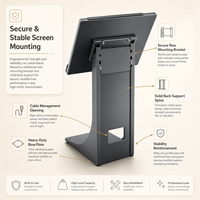 Support de menu avec écran LED, mobilier d'extérieur, table basse, mobilier d'hôtel, mobilier de restaurant, chariot de service, panneau de caisse