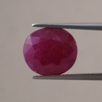 Collier de perles en pierre de rubis rose naturel de qualité supérieure, coupe ovale, matériau de fabrication de bijoux, certifié IGI 5.11 Light