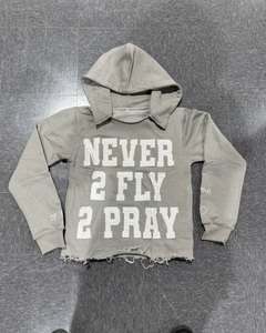 เสื้อฮู้ด500 GSM เสื้อฮู้ดเย็บปะติดเสื้อสวมหัวมีฮู้ดเสื้อครอป Y2K ล้างกรด - Product Image 5