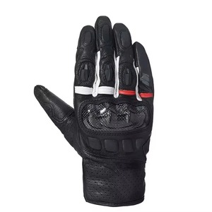 Guantes de moto de cuero genuino para hombre y mujer, diseño de logotipo personalizado, guantes de moto de carreras con la mejor gama - Product Image 3