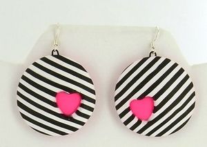 Pendiente de resina en forma de corazón de diseñador casero de nuevo estilo para mujeres y niñas colección de artículos de artesanía de moda de lujo - Product Image 5