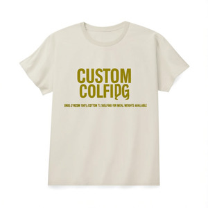 T-Shirt Unisex 210GSM 100% Cotone Abbigliamento Casual con Logo Personalizzato per Golf - Disponibili Diverse Grammature - Product Image 2