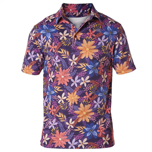 Broderie LogoT-Shirts Polo de golf uni T-shirts Hommes Chemise de golf imprimée par sublimation - Product Image 5