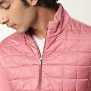 2023 nueva chaqueta acolchada básica para hombre, lona de calidad, cuello alto fino, informal, moda de otoño, estilo callejero, cierre de cremallera, venta al por mayor - Product Image 6