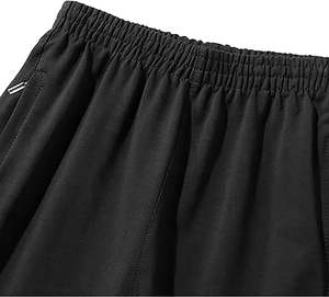 Joggers skinny noirs de créateur, bas de survêtement en polaire thermique pakistanais 100% coton pour femmes, crop court d'hiver, femmes noires - Product Image 4