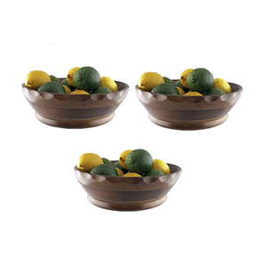 ชามไม้สำหรับเสิร์ฟผลไม้ พร้อมช็อกโกแลตคุณภาพพรีเมียม ชามใส่ผัก สำหรับใช้ในโรงแรมและร้านอาหาร - Product Image 2