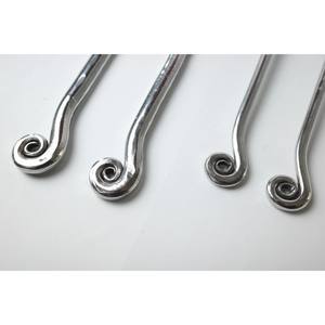 ชุดช้อนส้อมลายวน 16 ชิ้น สไตล์วินเทจกลางศตวรรษ ด้ามจับเกลียวสแตนเลสคุณภาพพรีเมียม 4 ชิ้น ผลิตด้วยมือ เป็นมิตรกับสิ่งแวดล้อม ทนทาน - Product Image 6