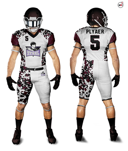 Venta al por mayor sublimación fútbol americano Jersey y pantalones conjunto de secado rápido de los hombres de poliéster uniforme de fútbol americano para conjuntos de equipos - Product Image 2