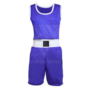 Uniforme de Boxeo en Oferta, Conjunto de Camiseta y Pantalones Cortos para Kickboxing, Ejercicio, Deportes, Entrenamiento de Combate, Uniformes de Boxeo - Product Image 4