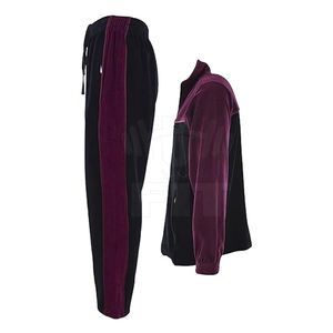 2024 survêtements en velours deux pièces à séchage rapide pour hommes personnalisés vêtements d'entraînement à fermeture éclair confortables Logo imprimé ensembles d'hiver de grande taille - Product Image 3