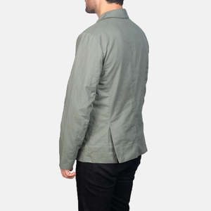 Veste Safari Vintage pour Homme GLOBAL LEATHER Coupe-Vent Respirante à Col Cranté avec Quatre Poches Doublure Polyester Automne - Product Image 4