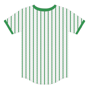 White 08 Legacy Pullover Baseball Jersey Greek Sorority Apparel <b>Womens</b> Pink and Green College Sisterhood Mesh <b>T</b> <b>Shirt</b> Greek Wear - Product Image 2