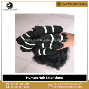 ผมต่อของมนุษย์หยักศกธรรมชาติผมไม่ผ่านการทำ100% - Product Image 3