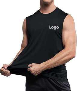 เสื้อกล้ามลำลองผู้ชายผ้าฝ้าย 100% ขายส่งจากปากีสถาน สวมใส่สบาย ระบายอากาศได้ดี พร้อมโลโก้สั่งทำ สีพื้น - Product Image 5