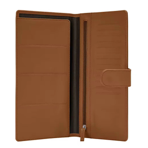 Cartera de cuero con tarjetero para pasaporte, billete, dinero Europa Carteras de cuero para hombre con portalápices - Product Image 6