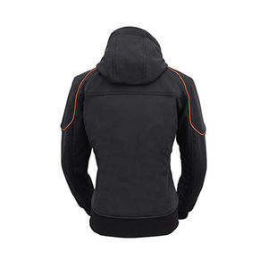 Vente en gros de sweats à capuche pour hommes en coton polaire CE pour moto protecteurs amovibles sweats à capuche en Kevlar polaire pour femmes avec protection - Product Image 4