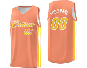 Maillot de basket-ball léger 100% polyester de qualité supérieure chemise grande taille à séchage rapide impression de logo personnalisé solide respirant - Product Image 6