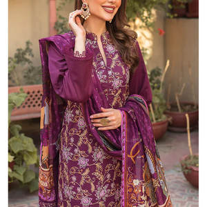 Nouvelle mode de costumes de pelouse pour femmes, robe d'été, vêtements pour femmes, costumes de pelouse pakzans au prix de gros 2023 - Product Image 5