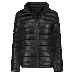 Chaqueta Acolchada de Invierno para Mujer, Tejida y de Lona, con Cierre de Cremallera, Diseño Personalizado, Superventas - Product Image 1