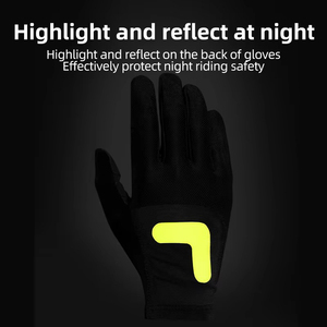 Gants de course à écran tactile à doigts entiers pour sport réfléchissants longs accessoires de cyclisme de moto de route vtt - Product Image 3