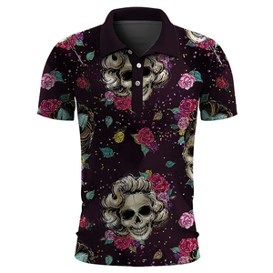 เสื้อโปโลแขนสั้นผู้ชายแบบลำลองระบายอากาศได้พิมพ์ลายสีพื้นด้วยเทคนิคการระเหิด - Product Image 3