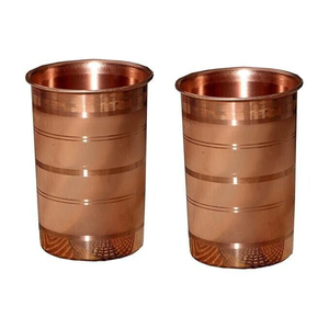Ensemble de 3 tasses à bière en cuivre pur de fabrication indienne, cadeaux d'affaires, couleur et logo personnalisés, écologiques, pour usage domestique - Product Image 3