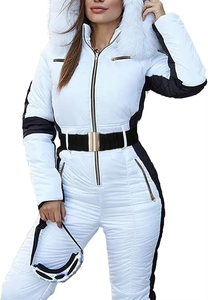 Traje de esquí impermeable y cortavientos para mujer, conjunto de una pieza para deportes al aire libre, cálido, para chicas, nuevo para comercio exterior - Product Image 6