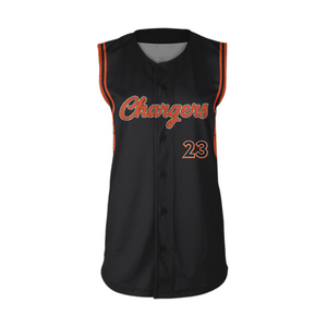 Custom Designed Plus Size Sleeveless <b>Baseball</b> Jersey/Shirt Fashion Sportswear with Breathable Feature - Product Image 3