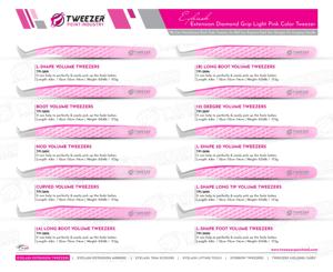 Vente en gros d'ensembles de pinces professionnelles d'extension de cils en acier inoxydable de qualité fine volume de beauté pointu incurvé droit élevé - Product Image 5