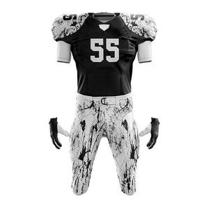 Fait sur mesure 100% polyester hommes football américain uniforme confortable respirant vêtements de sport grande taille Option sublimation - Product Image 1
