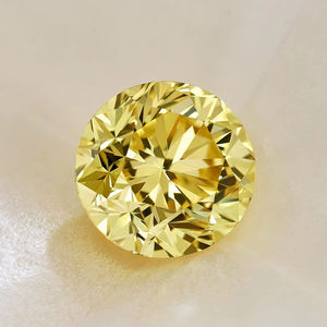 Diamante Sintético de Laboratorio de 2.00 Quilates, Color Amarillo Intenso, Corte Excelente, Certificado IGI, Piedra de Joyería Suelta - Product Image 2
