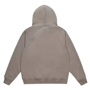 Sudadera con capucha de calle de alta calidad personalizada en blanco lavado ácido sol desteñido bolsillos desgastados sudaderas con capucha - Product Image 2